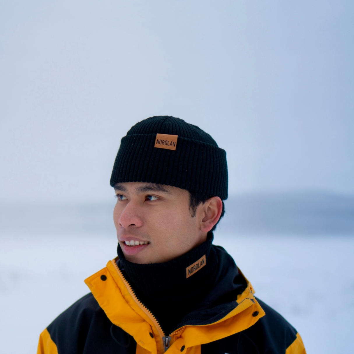 Norolans fiskemössa av merinoull