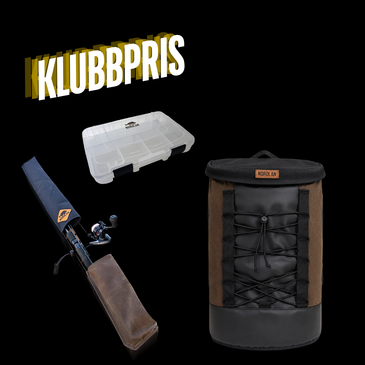 Nordborn™-paket: ryggsäck, spöfodral och betesask