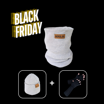 Norolans tubhalsduk av merinoull