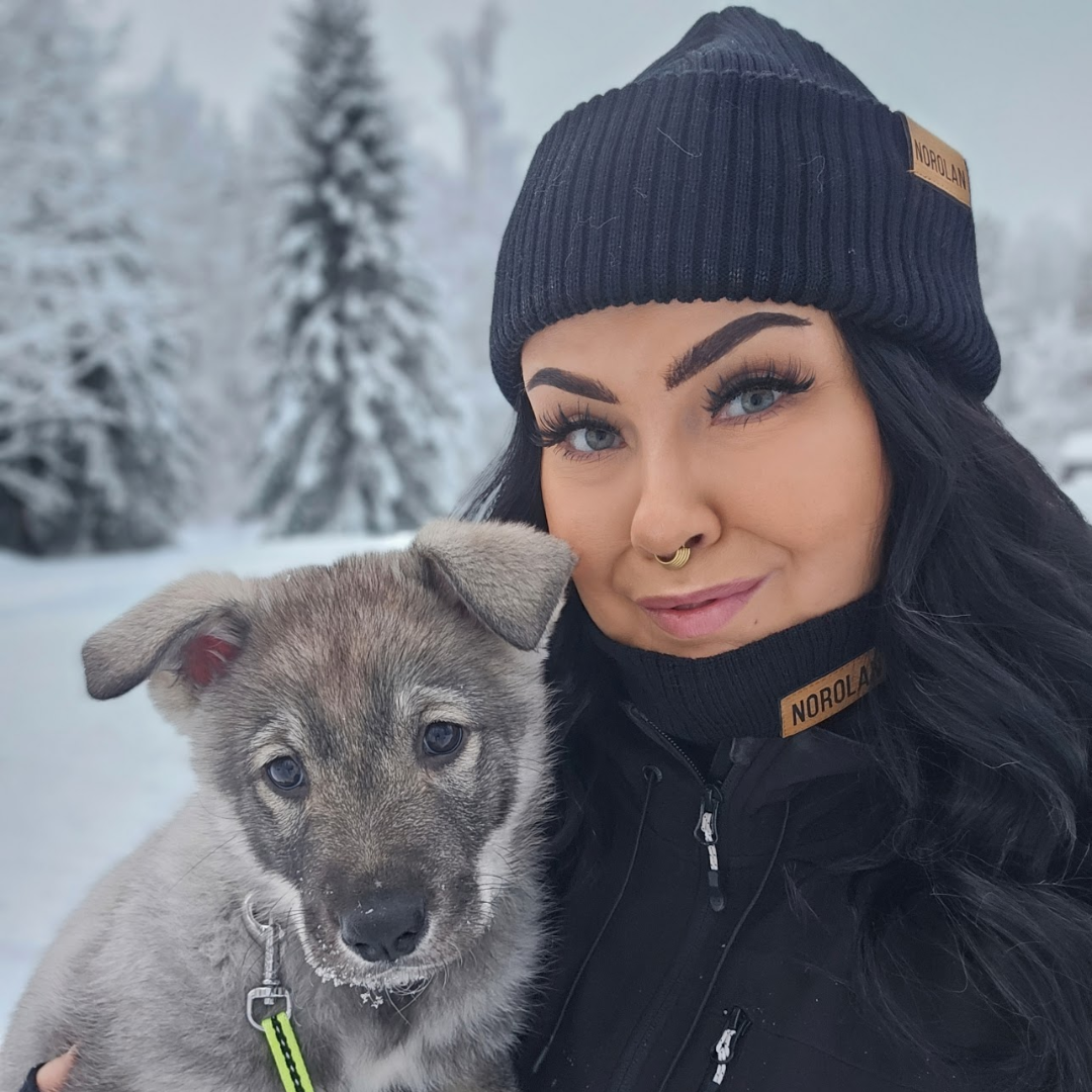 Norolans tubhalsduk av merinoull